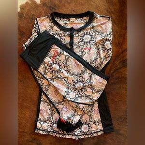 ODD MOLLY Leggings & Top - Size 1 - 2 US size 6/8 EUC!